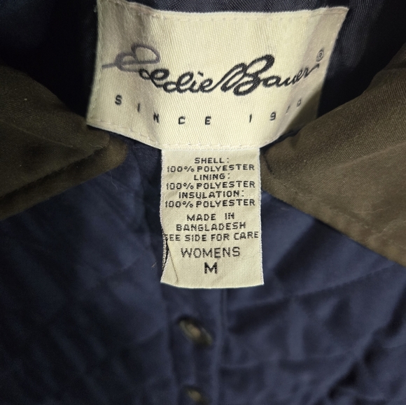 Eddie Bauer Quilted Insulated Jacket Size Medium - Picture 4 of 4